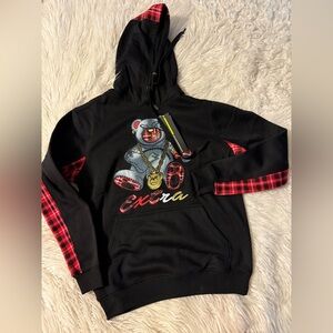 Mens Hip Hop Premium Bear Extra hoodie